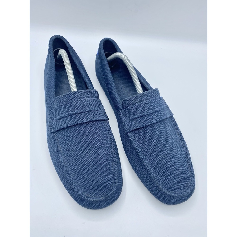 ROTHY'S Driver Loafers Blue Pegged Outsole Mens Size 12.5 Slip On Comfy Casual